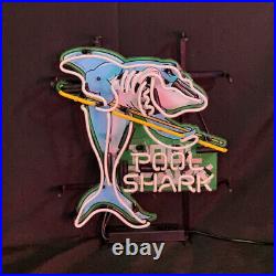 Pool Shark Artwork Vintage Cave Bar Glass Neon Sign Acrylic Printed