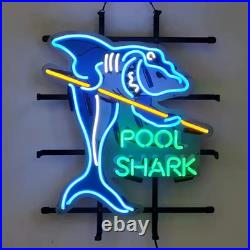 Pool Shark Neon Sign Handmade Real Glass Neon Tube Vintage Neon Light for Home B