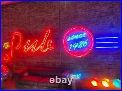 Pub Since 1986 vintage neon light sign 18 feet long