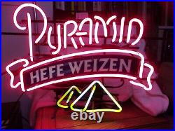 Pyramid Hefe Wizen Vintage Neon Beer Sign Collectible Great For Man Cave