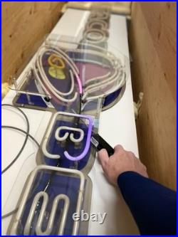 RARE 8FT Vintage Taco Bell Neon -Authentic UL Listed Working-With Original Crate