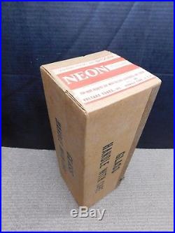 RARE NOS SEALED APR 2, 1959 VOLTARC NEON Vtg Glass Neon Sign Tube Gas Flask