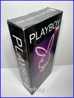 RARE PLAYBOY 16 Bunny Pink Neon Glass Light Sculpture 2003 Vintage NiB LAST ONE