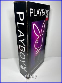 RARE PLAYBOY 16 Bunny Pink Neon Glass Light Sculpture 2003 Vintage NiB LAST ONE