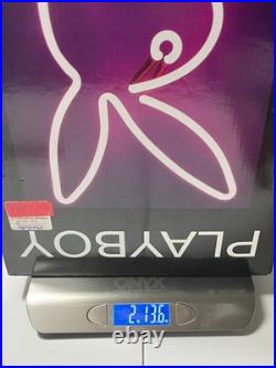 RARE PLAYBOY 16 Bunny Pink Neon Glass Light Sculpture 2003 Vintage NiB LAST ONE