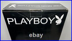 RARE PLAYBOY 16 Bunny Pink Neon Glass Light Sculpture 2003 Vintage NiB LAST ONE