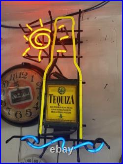 RARE TEQUIZA NEON BAR SIGN LIGHT Original Vintage Not a China Knockoff