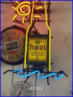 RARE TEQUIZA NEON BAR SIGN LIGHT Original Vintage Not a China Knockoff