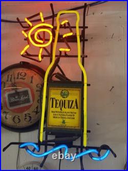 RARE TEQUIZA NEON BAR SIGN LIGHT Original Vintage Not a China Knockoff