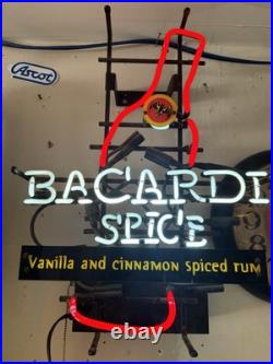 RARE VINTAGE ORIGINAL Bacardi Spice neon sign. Not A Mass Produced knockoff