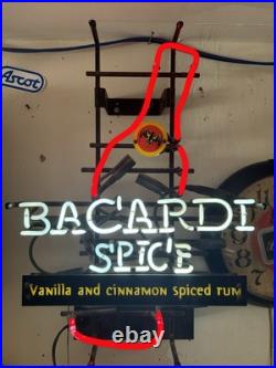 RARE VINTAGE ORIGINAL Bacardi Spice neon sign. Not A Mass Produced knockoff