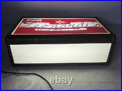RARE Vintage Anheuser Busch Beer Lighted Sign Neon Products Inc Lima Ohio Bar
