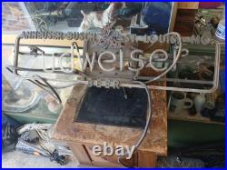 RARE! Vintage Budweiser Beer Lighted Neon Anheuser Busch Inc St Louis, READ