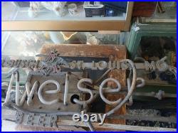 RARE! Vintage Budweiser Beer Lighted Neon Anheuser Busch Inc St Louis, READ