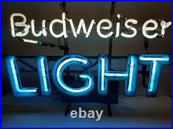 RARE Vintage Budweiser Light Beer NEON light up sign WORKS