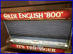RARE Vintage OLDE ENGLISH 800 Classic Neon Lit Letter Board Beer Sign WORKS