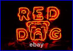 RED DOG Vintage Beer Bar Pub Work Shop Wall Decor Neon Light Sign