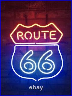 ROUTE 66 Store Vintage Decor Wall Neon Light Sign Bedroom Pub Beer 16