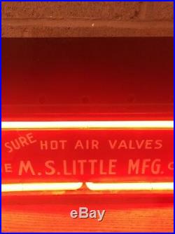 Rare 1940s Vtg Neon Sign M. S. Little 1911 Magazine Clip WWII Colt Hartford CT