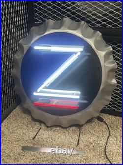 Rare 1996 USA ZIMA Neon Light 22 Diameter Bottle Cap Bar Sign Coors Official