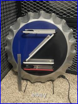 Rare 1996 USA ZIMA Neon Light 22 Diameter Bottle Cap Bar Sign Coors Official