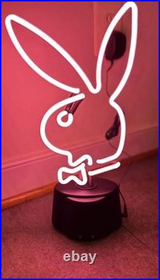 Rare 2003 PLAYBOY Bunny Pink Neon Sculpture Lamp power supply Vintage Brand New