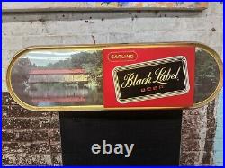 Rare 20 Vintage Neon Lighted Beer Bar Sign Carling Black Label WORKS