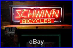 Rare 80s Schwinn Bicycle Dealer Neon Lighted Sign 44 Stingray Krate Phantom Vtg