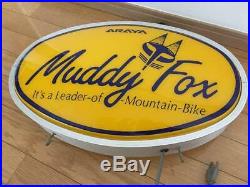 Rare ARAYA muddy fox Shop Neon Light Sign board MTB Vintage JAPAN