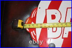 Rare Barber Shop Porcelain Metal Neon Sign Skin Pole Hair Gas Oil Marvy Men Room