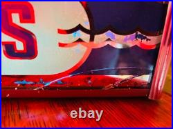 Rare Evinrude Outboard Reverse Painted Glass Neon Advertising Vintage Sign Rare Evinrude Outboard Reverse Painted Glass Neon Advertising Vintage Sign