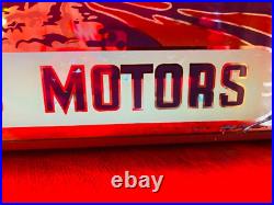 Rare Evinrude Outboard Reverse Painted Glass Neon Advertising Vintage Sign Rare Evinrude Outboard Reverse Painted Glass Neon Advertising Vintage Sign