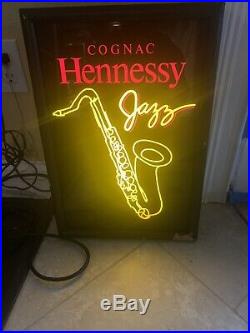 Rare Hennessy Neon Sign Vintage Jazz
