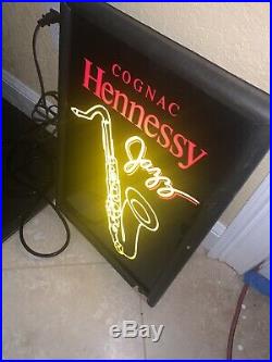 Rare Hennessy Neon Sign Vintage Jazz