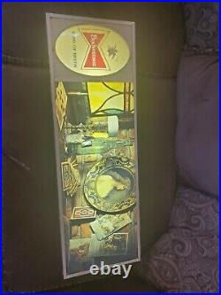 Rare Vintage 60s Budweiser Beer Lighted Sign neon bar 70s king of beers 36x12x4