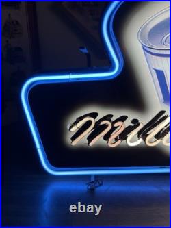 Rare Vintage 80s/90s Miller Lite Miller Time Neon Beer Sign Original Working
