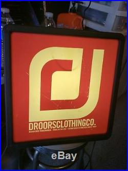 Rare Vintage Droors neon skate shop sign Dc Shoes Clothing 1992 skateboard