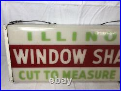 Rare Vintage Illinois Window Shades Lighted Sign Neon Products Inc Lima Ohio