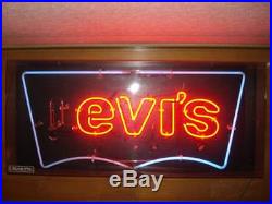 Rare Vintage Levis Shop Neon Light sign board