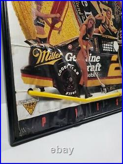 Rare Vintage Miller Genuine Draft Neon Sign Rusty Wallace'93 NASCAR Racing Car