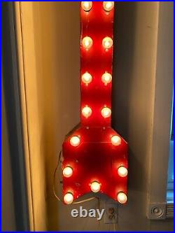 Rare, Vintage SIX FOOT LIGHTED RED ARROW SIGN Mint Condition / United Neon Co