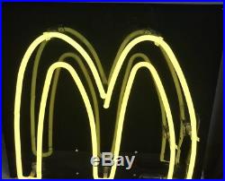 Rare Vintage Small McDonalds Neon Sign Advertising Wall Works Great