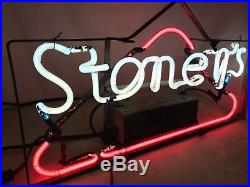 Rare Vintage Stoney's Beer Neon Advertising Sign 26.5 x 13.5
