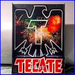 Rare Vintage Tecate Beer Fireworks Sign Limited Edition