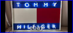 Rare Vintage Tommy Hilfiger Neon Sign 49x74 Works Great