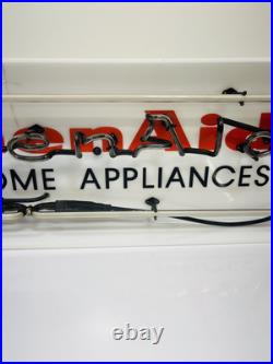Rare Vtg Kitchen Aid Neon Light Up Store Display Advertising Sign 36 X 10