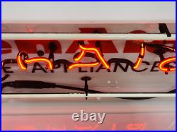 Rare Vtg Kitchen Aid Neon Light Up Store Display Advertising Sign 36 X 10