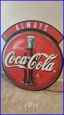 Rare vintage large neon coca cola sign