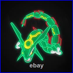 Rayquaza LED Neon Sign Light pocket monster Character Vintage Room Wall Decor