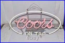 Rb Coors On Tap Vintage Neon 24 X 16 1980's (zls17)